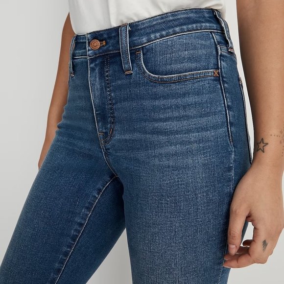 Madewell Curvy Roadtripper Authentic Skinny Jeans in Roselawn Wash Size 23 - Picture 3 of 9